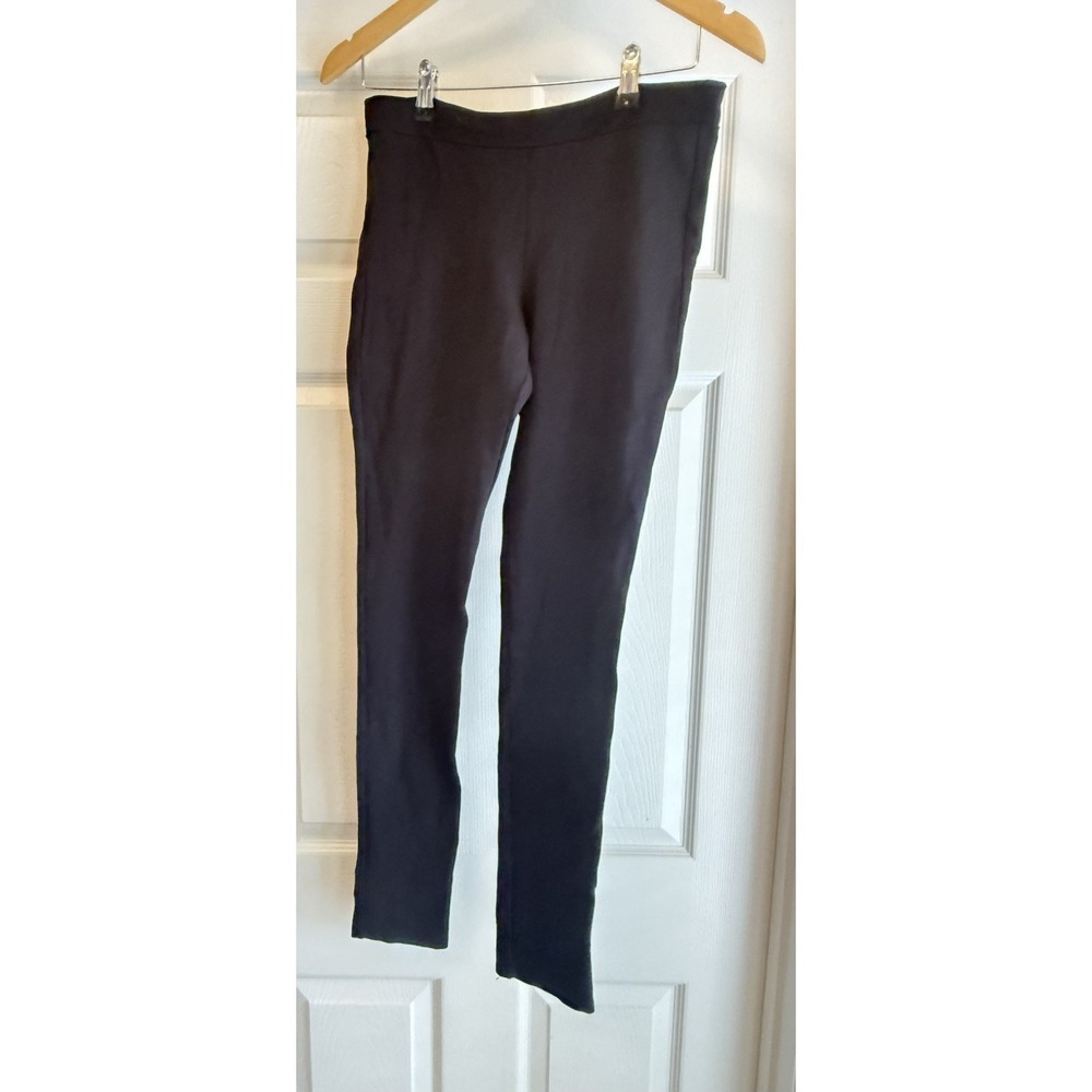 Theory Leggings Womens Medium Black Slim Fit Pull On Stretch Ponte Knit Pants